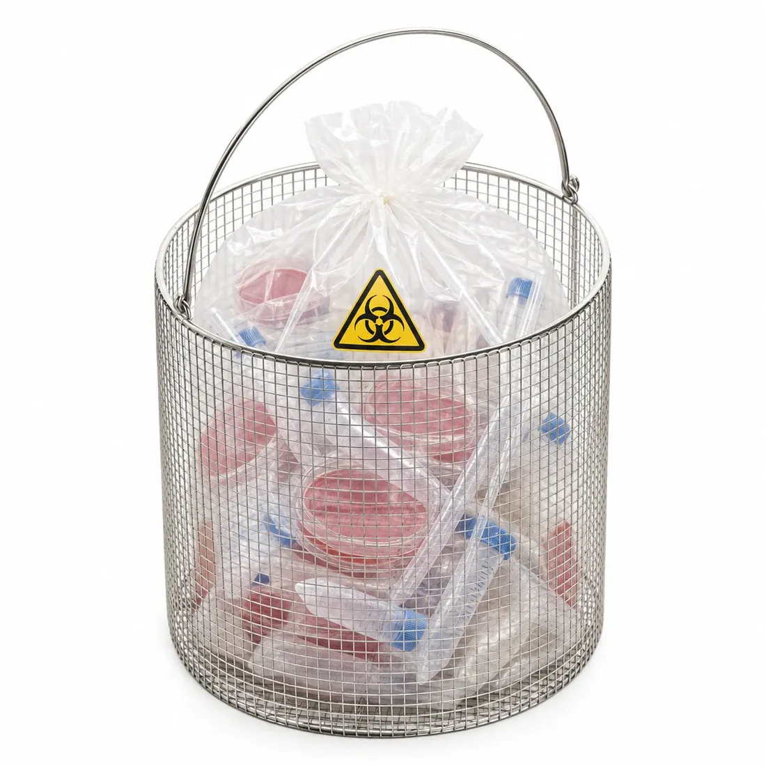 Laboratory waste from the S2 area